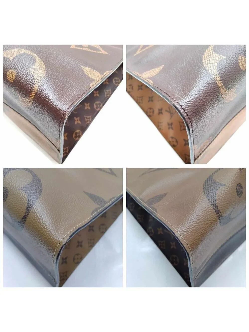 100% Authentic Louis Vuitton  On the Go GM Brown Monogram Giant Tote Bag